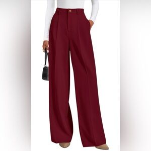 🆕Business Casual Flowy Work Palazzo Pants High Waisted Slacks Trousers